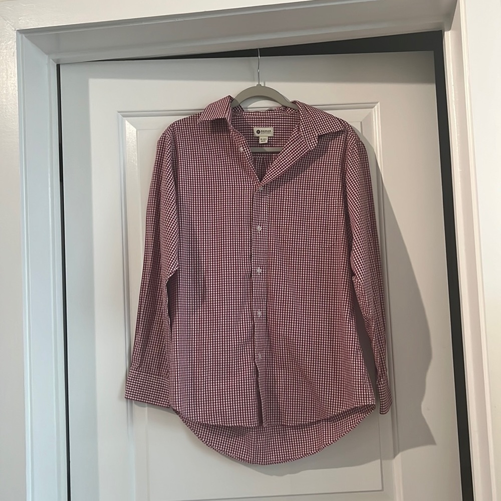 Haggar clothing mens dress shirt, button down